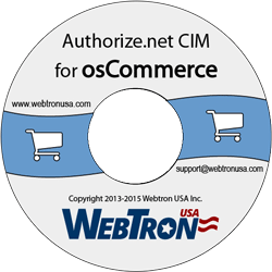 Authorize .net CIM plugin module for osCommerce